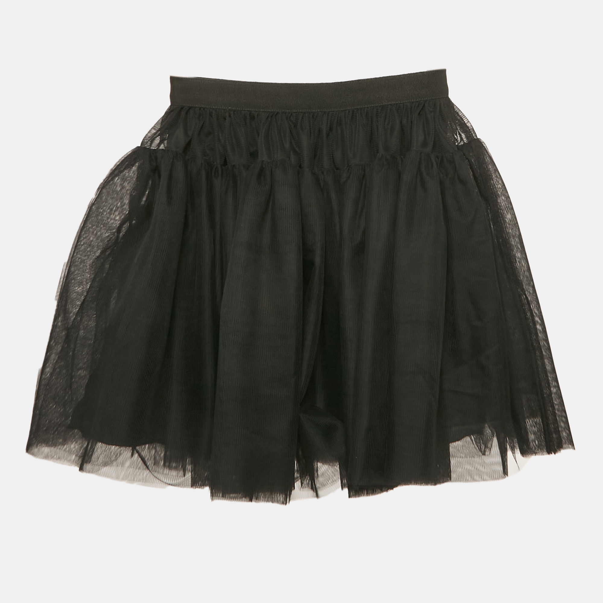 Dolce & Gabbana Kids Black Tulle Gathered Skirt 5 Yrs, Clothing - Luxury Closet