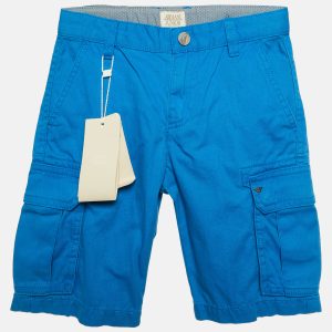 Armani Junior Blue Cotton Bermuda Shorts 6 Yrs, Clothing - Luxury Closet