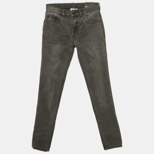 Kenzo Kids Grey Denim Skinny Jeans 10 Yrs Waist 22", Clothing - Luxury Closet