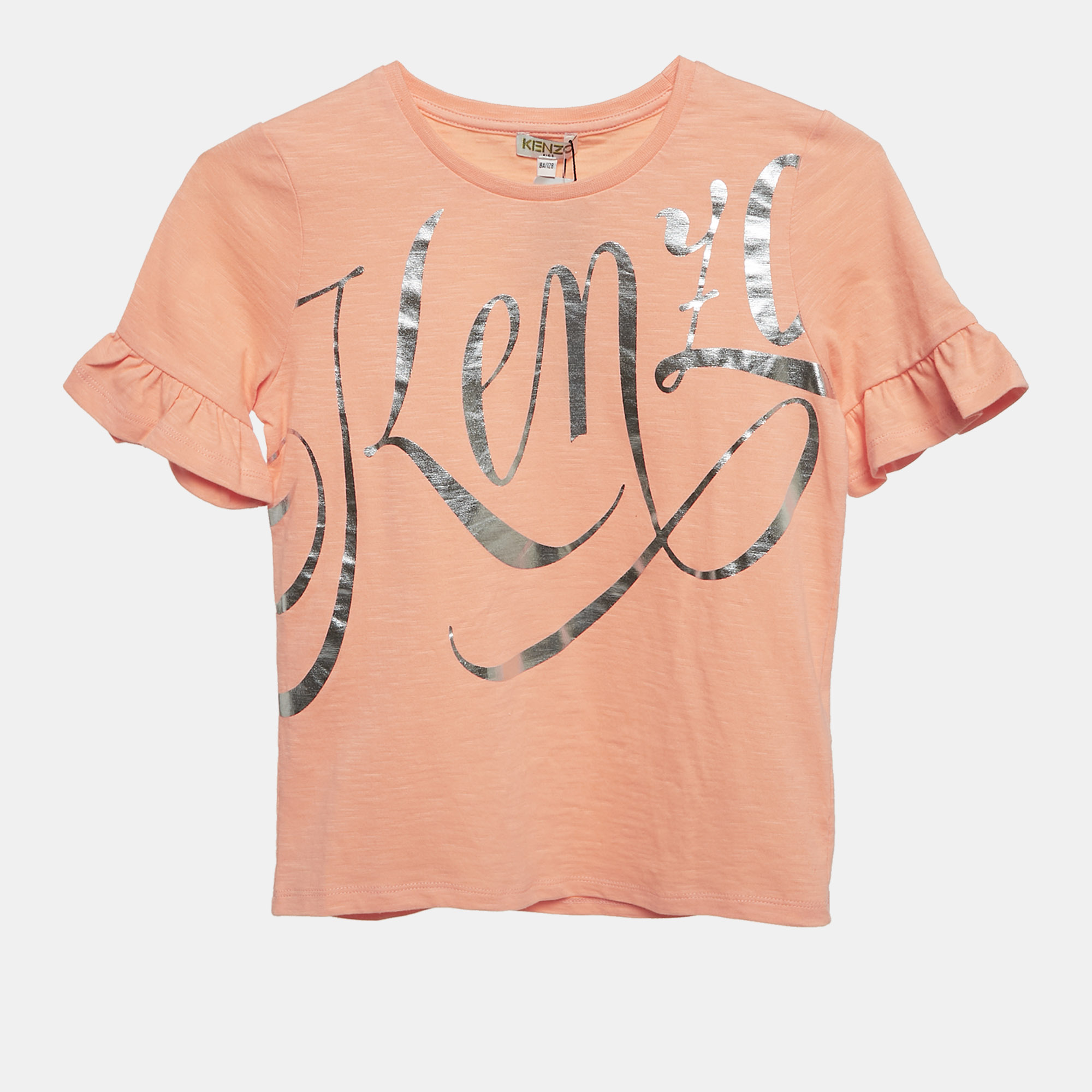 Kenzo Kids Orange Jersey Janette T-Shirt 8 Yrs, Clothing - Luxury Closet