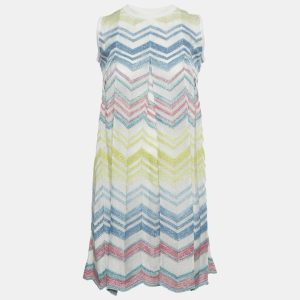 Missoni Multicolor Zig Zag Lurex Knit Sleeveless Dress 12 Yrs, Clothing - Luxury Closet