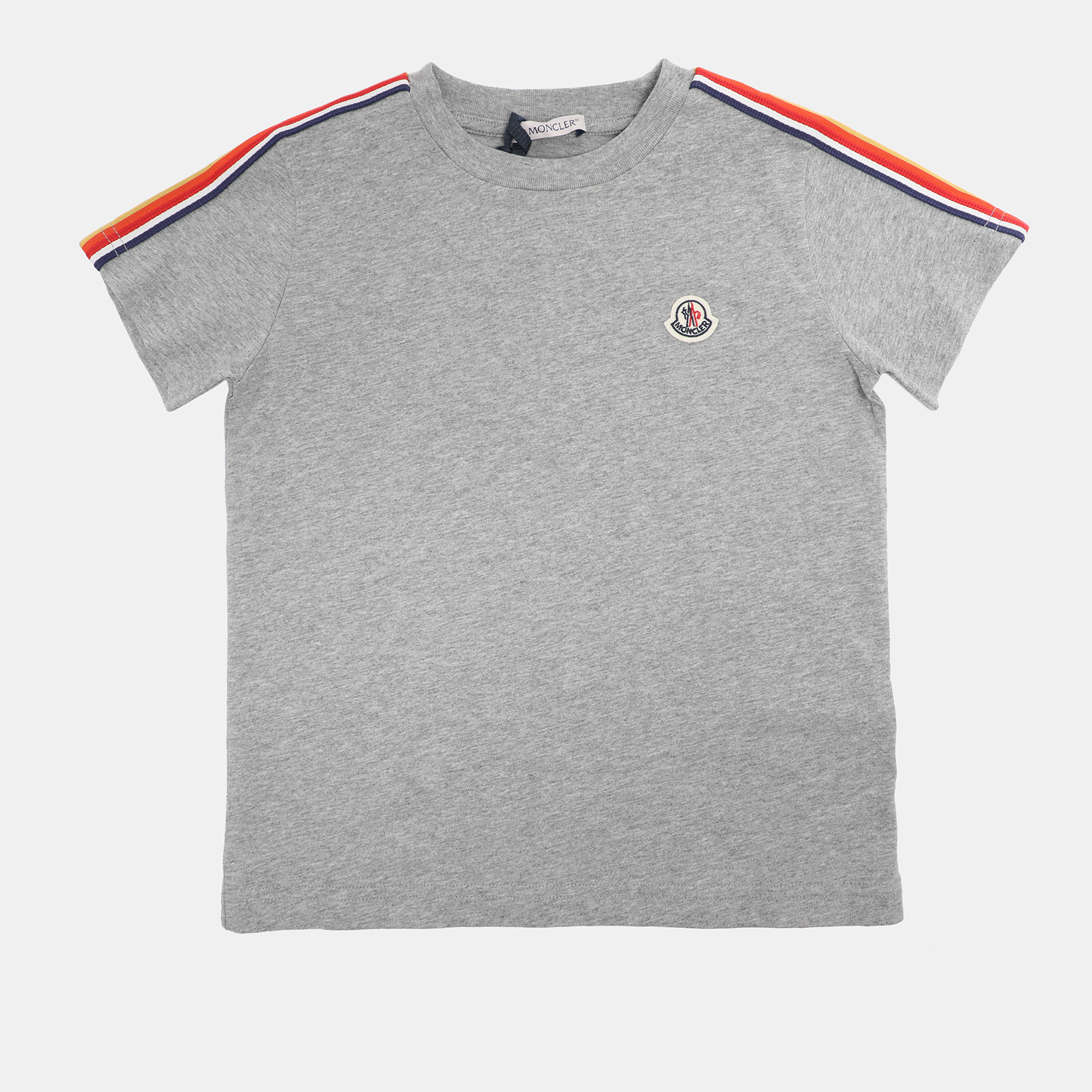 Moncler Grey Jersey Logo Patch T-Shirt 6 Yrs, Clothing - Luxury Closet