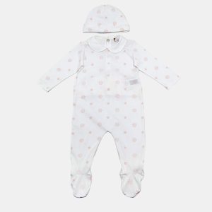 Philip Plein Baby White Printed Cotton Onesie Set 6-9M, Clothing - Luxury Closet