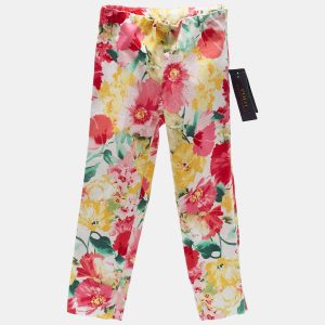 Polo Ralph Lauren Multicolor Floral Print Cotton Trousers 5 Yrs, Clothing - Luxury Closet