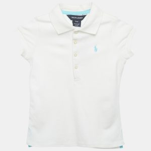 Ralph Lauren Kids White Cotton Polo T-Shirt 3Yrs, Clothing - Luxury Closet