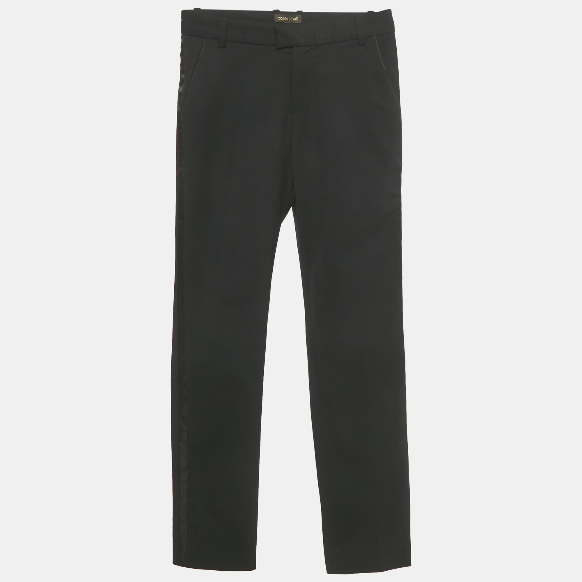 Roberto Cavalli Boys Black Black Wool Formal Pants XS, Clothing - Luxury Closet