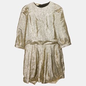 Stella McCartney Kids Metallic Lam&eacute; Elisa Jumpsuit 12 Yrs, Clothing - Luxury Closet