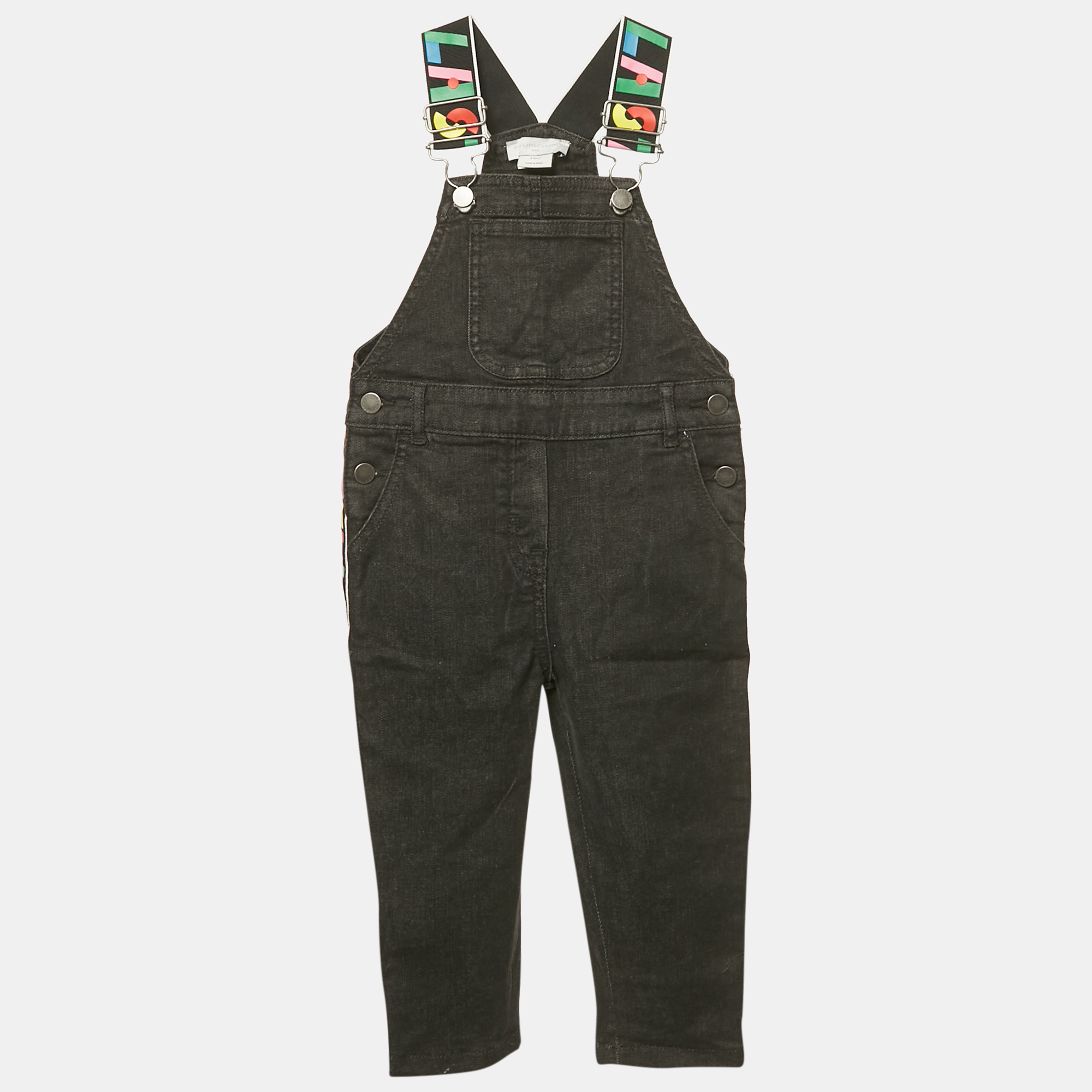 Stella McCartney Kids Black Denim Jumpsuit 3 Yrs, Clothing - Luxury Closet