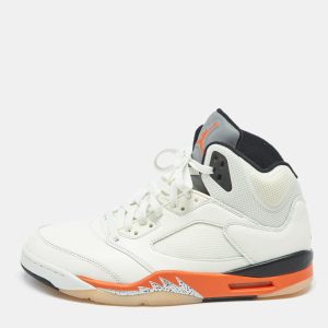 Air Jordans Jordan 5 Retro Shattered Backboard Size 44.5 Cream Leather High Top Sneakers, Shoes - Luxury Closet