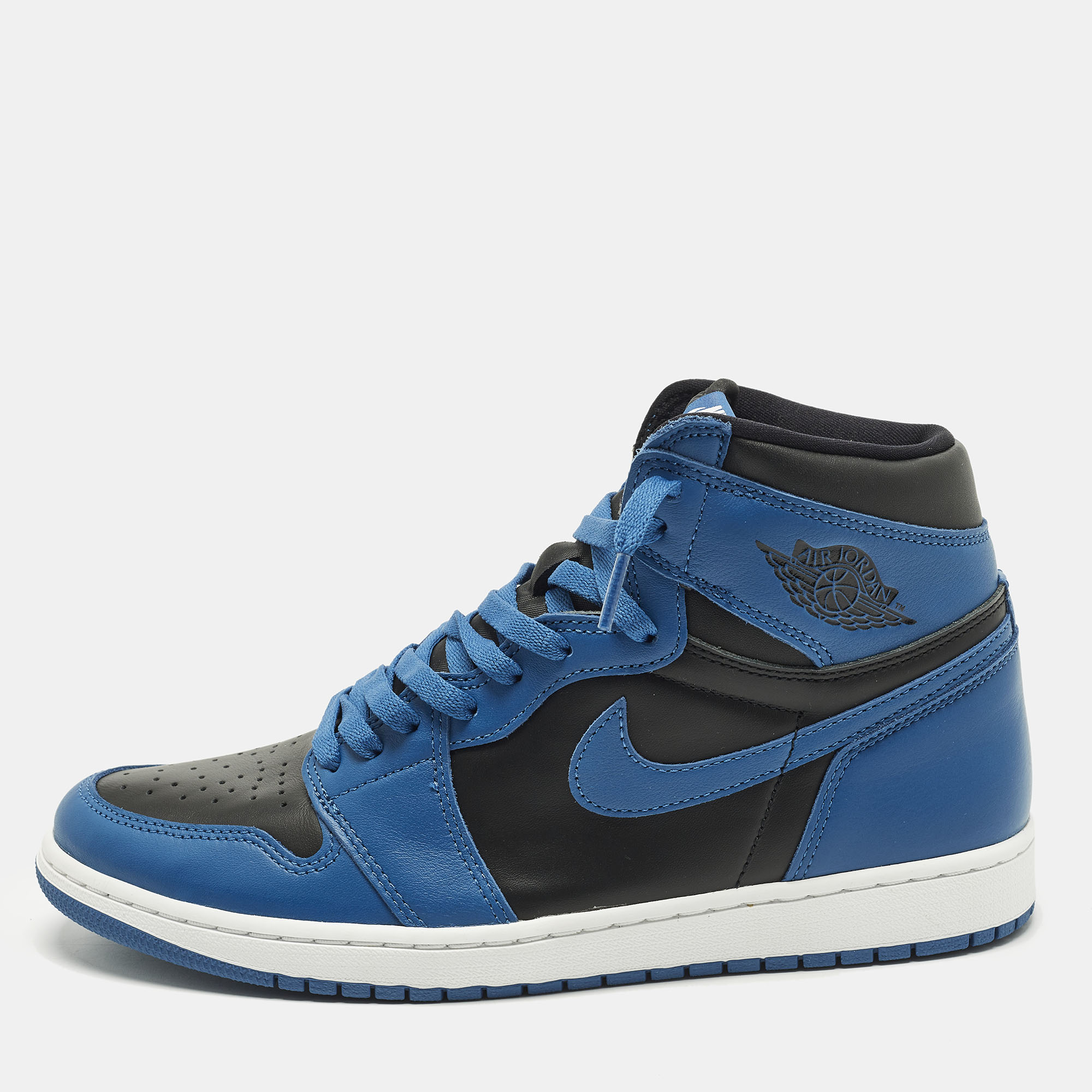 Air Jordans Jordan 1 Retro High OG Dark Marina Blue Size 45.5 Blue/Black Leather High Top Sneakers, Shoes - Luxury Closet