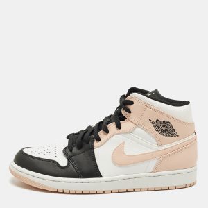 Air Jordans Jordan 1 Mid Arctic Orange Black Size 45 Multicolor Leather Mid Top Sneakers, Shoes - Luxury Closet