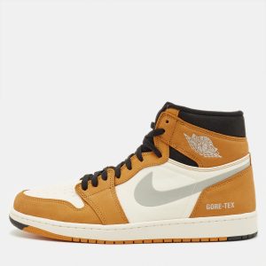 Air Jordans Jordan 1 Retro High Element Gore-Tex Light Curry Size 45.5 Multicolor Fabric and Leather Sneakers, Shoes - Luxury Closet