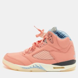 Air Jordans Jordan 5 Retro DJ Khaled We The Best Crimson Bliss Size 45 Coral Orange Leather High Top Sneakers, Shoes - Luxury Closet