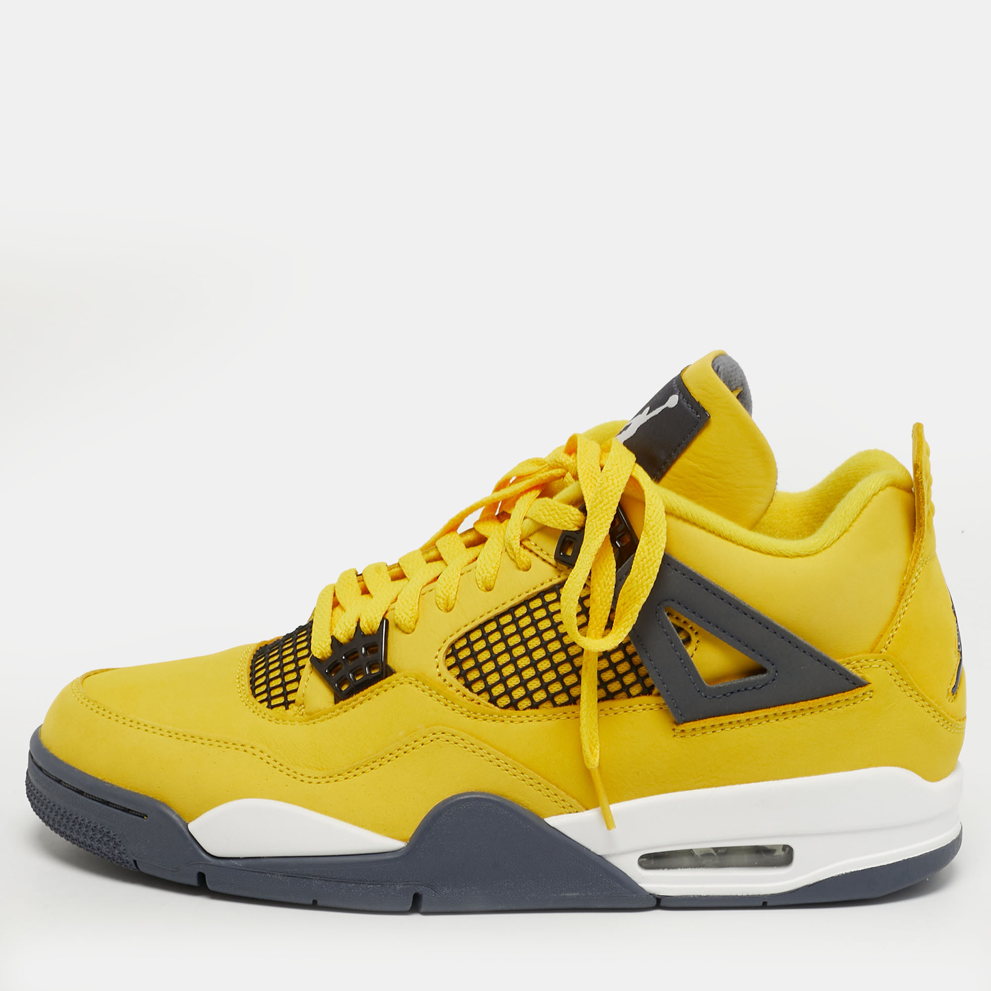 Air Jordans Jordan 4 Retro Lightning Size 45 Yellow Nubuck Leather High Top Sneakers, Shoes - Luxury Closet