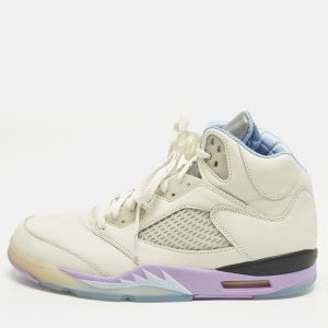 Air Jordans Jordan 5 Retro DJ Khaled We The Best Sail Size 45 Cream Leather High Top Sneakers, Shoes - Luxury Closet