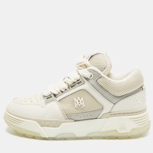 Amiri MA1 Size 42 Off White Leather and Mesh Low Top Sneakers, Shoes - Luxury Closet