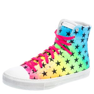 Amiri Multicolor Canvas High Top Sneakers Size 40, Shoes - Luxury Closet