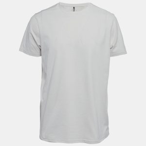 Born Living Yoga White Chalk Logo Print Jersey T-Shirt M, Shirts & Tops - Luxury Closet