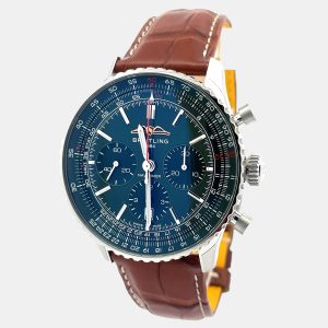 Breitling Navitimer AB01382B1L1P1 Automatic Green Stainless Steel Men&rsquo;s Wristwatch 43 mm, Watches - Luxury Closet