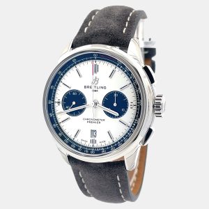 Breitling Premier AB0118221G1X2 Automatic Silver Stainless Steel Men&rsquo;s Wristwatch 42 mm, Watches - Luxury Closet