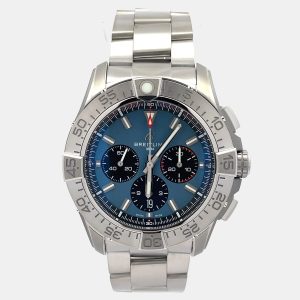 Breitling Super Avenger EB0148101C1E1 Automatic Blue Stainless Steel Men&rsquo;s Wristwatch 46 mm, Watches - Luxury Closet