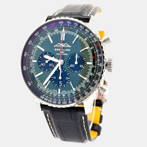 Breitling Navitimer AB0137241L1P1 Automatic Green Stainless Steel Men&rsquo;s Wristwatch 46 mm, Watches - Luxury Closet