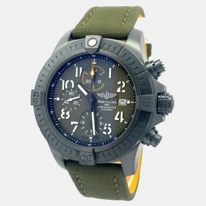 Breitling Super Avenger  V13317101L1X1 Automatic Green Titanium Men&rsquo;s Wristwatch 45 mm, Watches - Luxury Closet