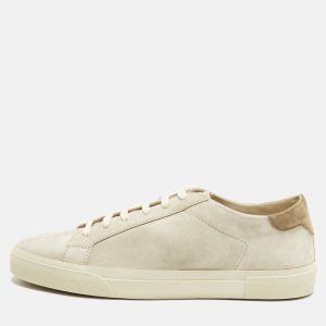 Brunello Cucinelli Size 43 Beige/Brown Suede Low Top Sneakers, Shoes - Luxury Closet