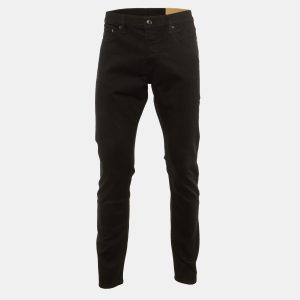 Burberry Black Denim Straight Fit Jeans L Waist 34", Pants - Luxury Closet