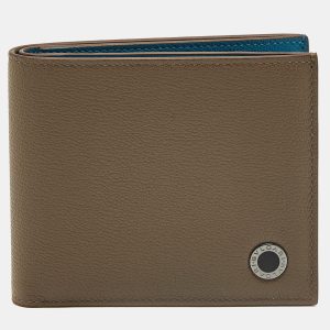 Bvlgari Bvlgari Brown Leather Bifold Wallet, Wallets & Money Clips - Luxury Closet