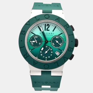 Bvlgari Aluminium 104076 Automatic Green Aluminium Men&rsquo;s Wristwatch 40 mm, Watches - Luxury Closet