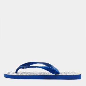 D&G Blue Velvet Pool Thong Flats Size 39.5, Shoes - Luxury Closet