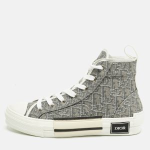 Dior Grey Canvas B23 High Top Sneakers Size 39, Shoes - Luxury Closet