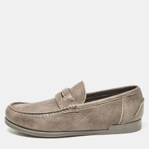 Dolce & Gabbana Brown Leather Genova Loafers Size 41.5, Loafers & Slip-Ons - Luxury Closet