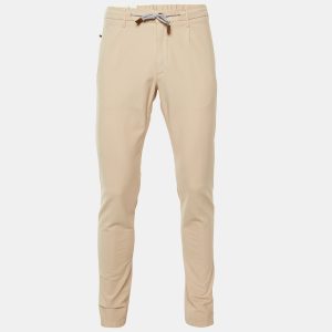Eleventy Beige Cotton Blend Trousers L, Pants - Luxury Closet