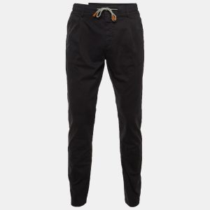 Eleventy Navy Blue Cotton Trousers L, Pants - Luxury Closet
