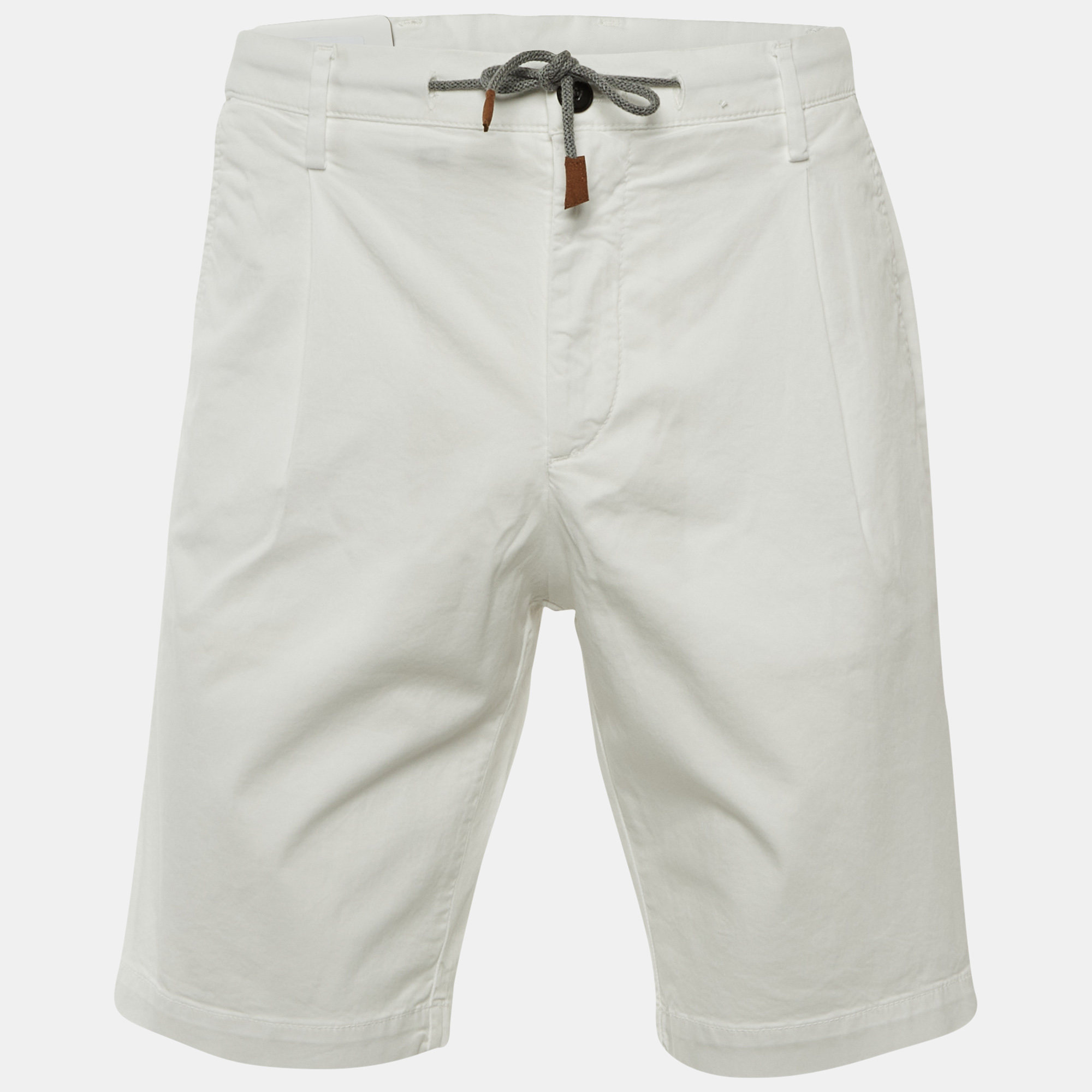 Eleventy White Cotton Bermuda Shorts L, Clothing - Luxury Closet