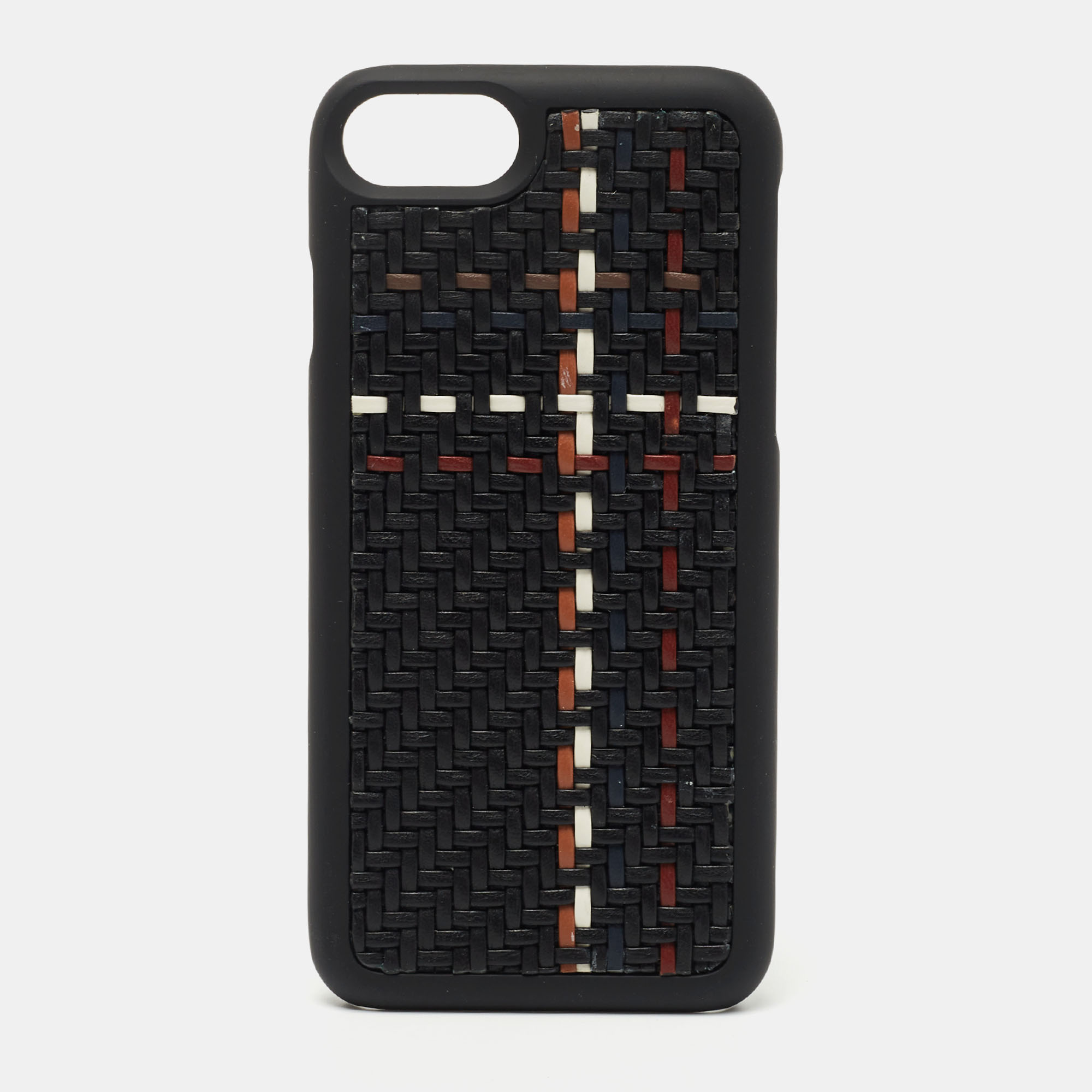 Ermenegildo Zegna Black Woven Leather iPhone 6 Cover, Mobile Phone Cases - Luxury Closet