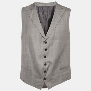 Ermenegildo Zegna Grey Wool Manhattan Formal Vest XXL, Coats & Jackets - Luxury Closet