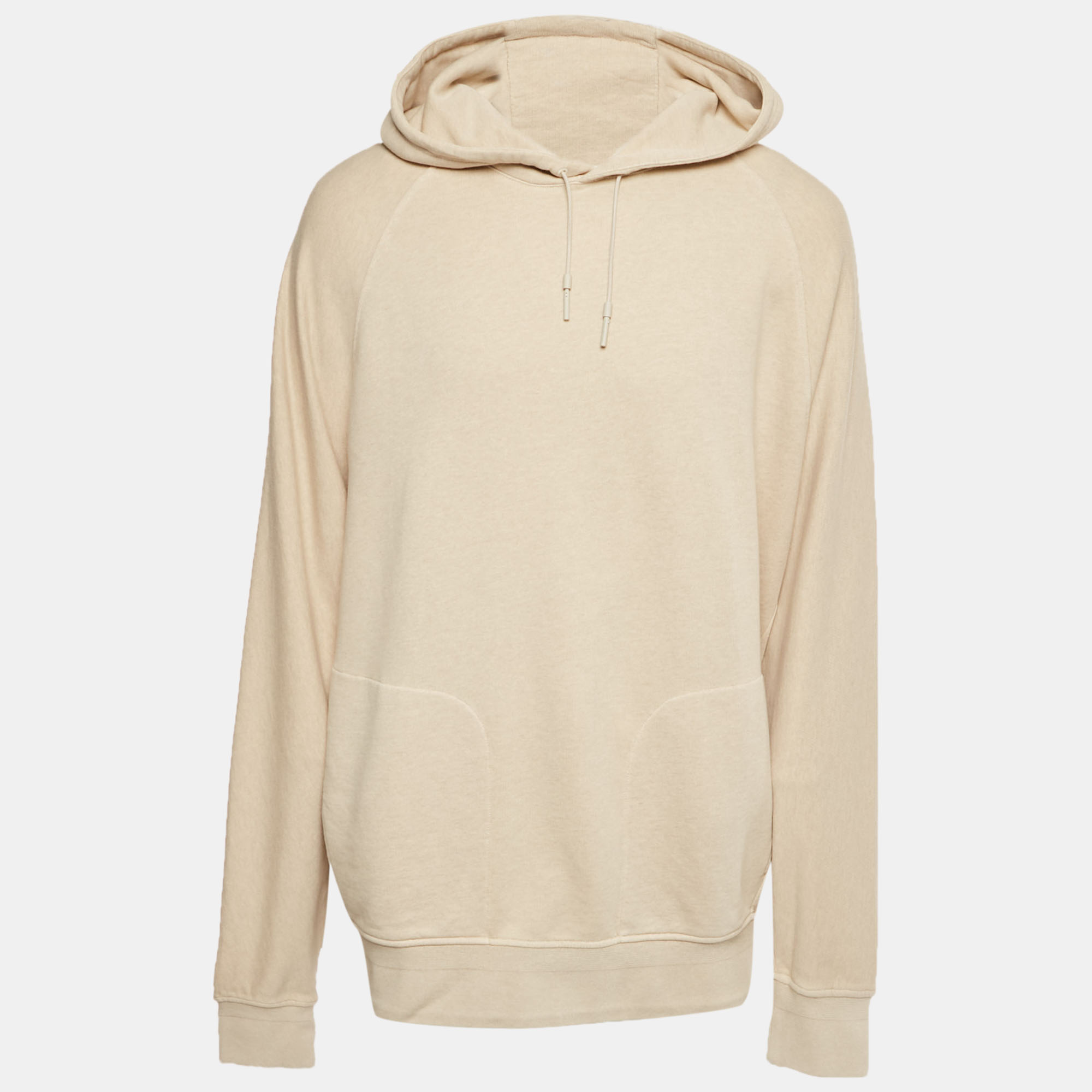 Ermenegildo Zegna Beige Cotton Hoodie XXL, Sweaters & Cardigans - Luxury Closet