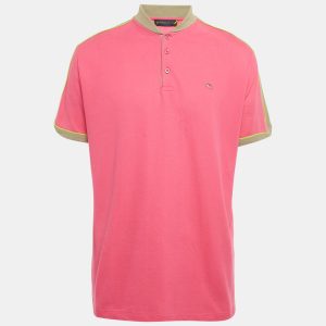 Etro Pink Cotton Pique Polo T-Shirt 3XL, Shirts & Tops - Luxury Closet