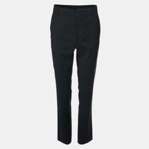 Fendi Blue Imperial Stretch Wool Blend Trouser S, Pants - Luxury Closet