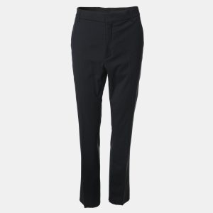Fendi Blue Imperial Stretch Wool Blend Trouser M, Pants - Luxury Closet