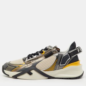 Fendi Multicolor Leather and Mesh Technical Flow Low Top Sneakers Size 41, Shoes - Luxury Closet