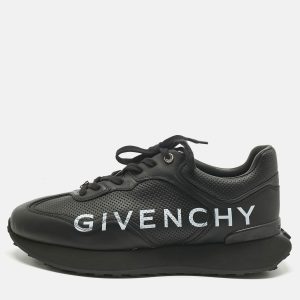 Givenchy Black Leather Spectre Runner Lace Up Sneakers Size 44, Shoes - Luxury Closet
