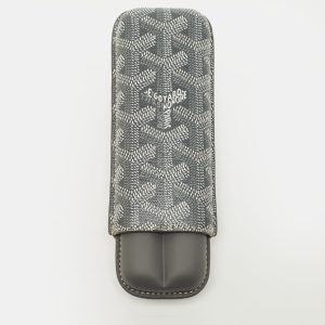 Goyard Churchill 2 Cigar Case Grey Goyardine Coated Canvas and Leather, Luggage Accessories - Luxury Closet
