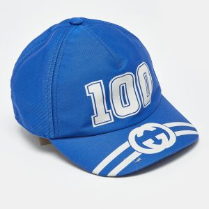 Gucci Blue Cotton College Baseball Cap XXS, Apparel & Accessories - Luxury Closet