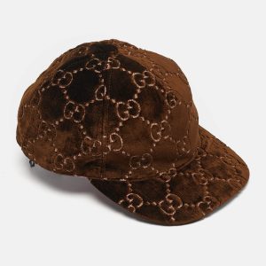 Gucci Brown GG Velvet Baseball Cap M, Luggage Accessories - Luxury Closet