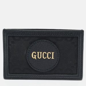 Gucci Black GG Nylon and Leather Off The Grid Card Case, Wallets & Money Clips - Luxury Closet