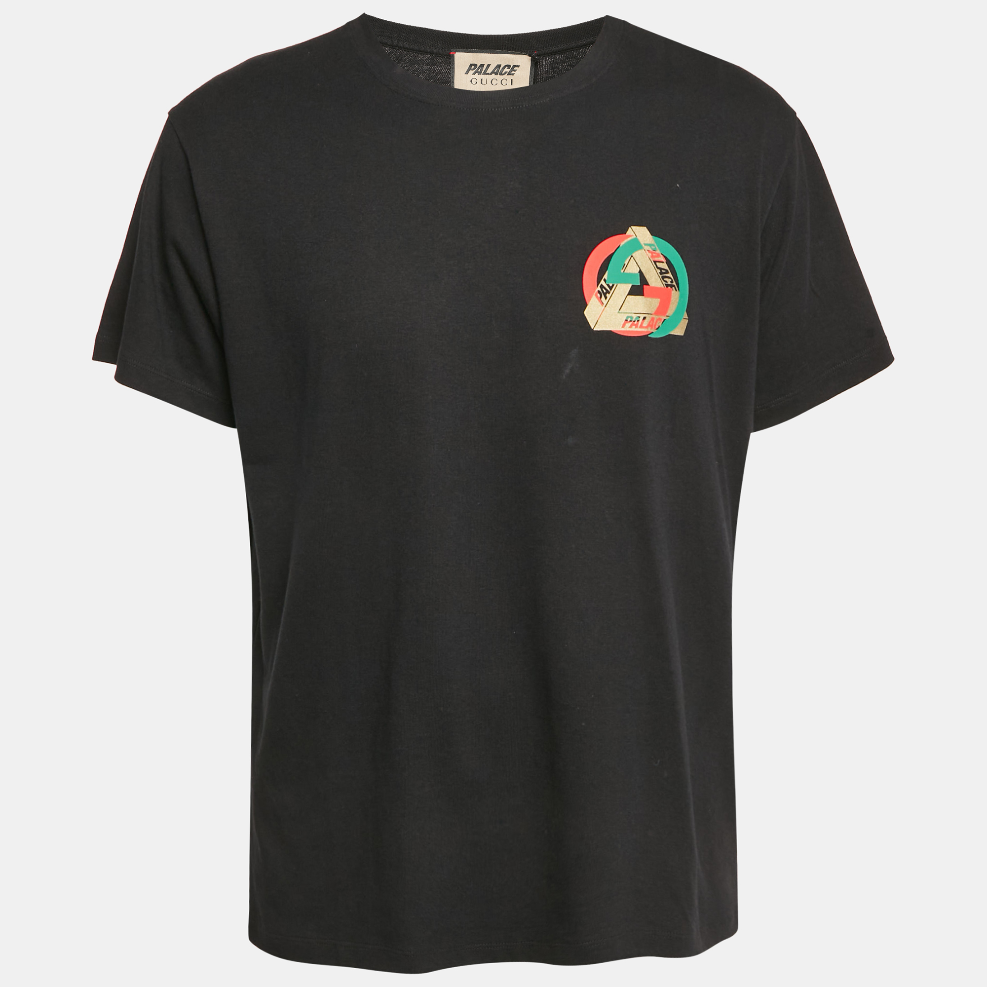 Gucci x Palace Black Logo Print Cotton Crew Neck T-Shirt S, Shirts & Tops - Luxury Closet